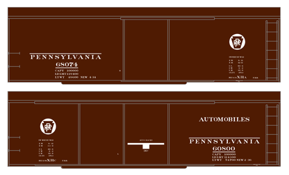 Pennsylvania Railroad X31 Boxcar White Circle Herald