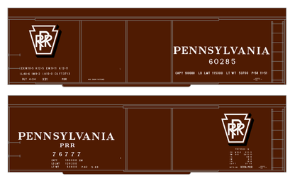 Pennsylvania Railroad X31 Boxcar White Shadow Herald