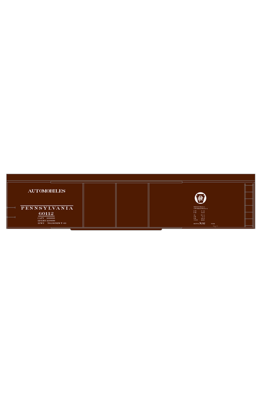 Pennsylvania Railroad PRR X32 50 Ft Auto Boxcar White Circle Herald