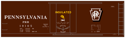Pennsylvania PRR X54 40 Ft Insulated Boxcar Shadow Herald