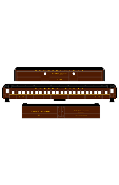 Pennsylvania Railroad Passenger Car Dulux Gold