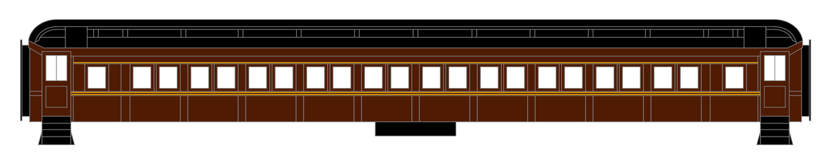 Pennsylvania Railroad Passenger Car Stripes  Dulux Gold