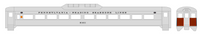 Pennsylvania Reading Seashore Lines PRSL Budd RDC Rail Diesel Car Black  - Decal