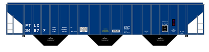 Reporting Marks, Data and Markings Plain PS2-CD 4750 Cu Ft Covered Hopper White