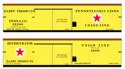 Pennsylvania Union Line Wood Ice Reefer Black