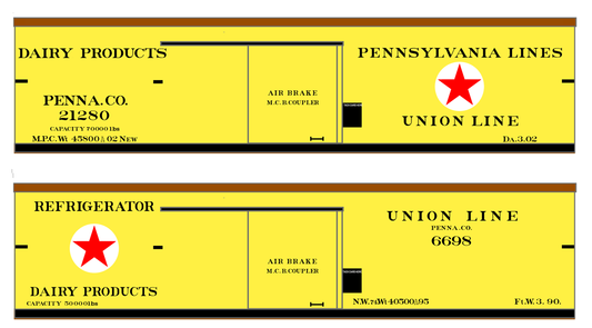 Pennsylvania Union Line Wood Ice Reefer Black