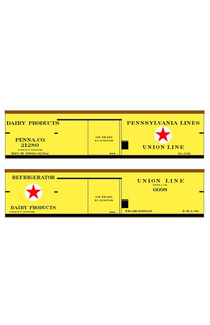 Pennsylvania Union Line Wood Ice Reefer Black