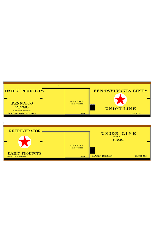 Pennsylvania Union Line Wood Ice Reefer Black