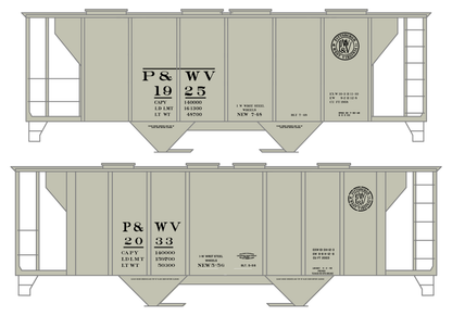 Pittsburgh and West Virginia Covered Hopper Black
