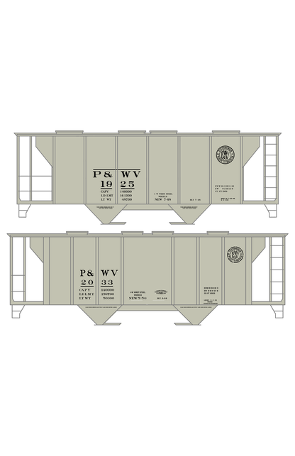 Pittsburgh and West Virginia Covered Hopper Black