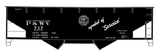 Pittsburgh and West Virginia Symbol Of Service Hopper Car White