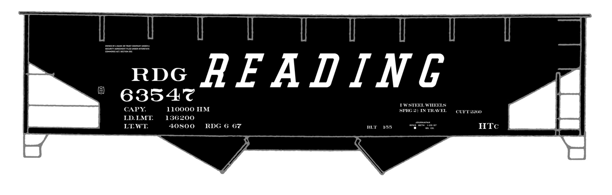 Reading Class HTC Offset Twin Hopper White