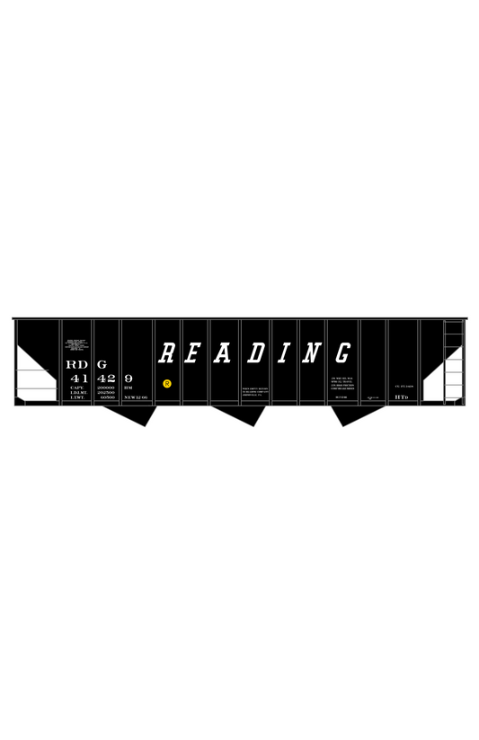Reading HTD 100 Ton Hopper White and Black