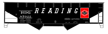 Reading Offset Twin Hopper White Speed Letter