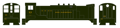 Reading Diesel Locomotive Dulux Gold Early Plain Scheme - Decal