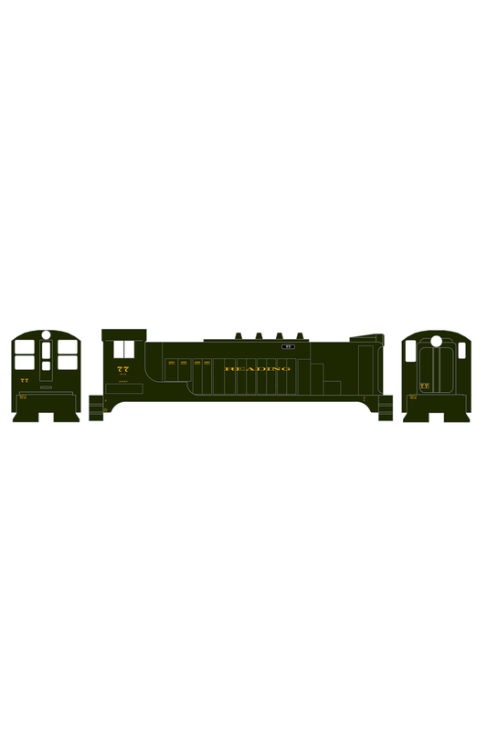 Reading Diesel Locomotive Dulux Gold Early Plain Scheme