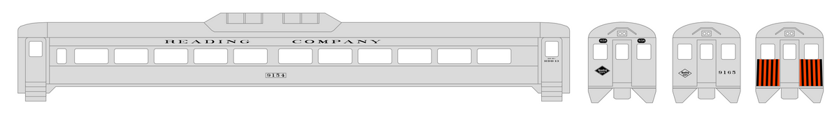 Reading Budd RDC Rail Diesel Car Black - Decal - Choose Scale – K4 ...