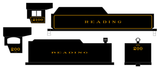 Reading Steam Locomotive Dulux Gold  - Decal