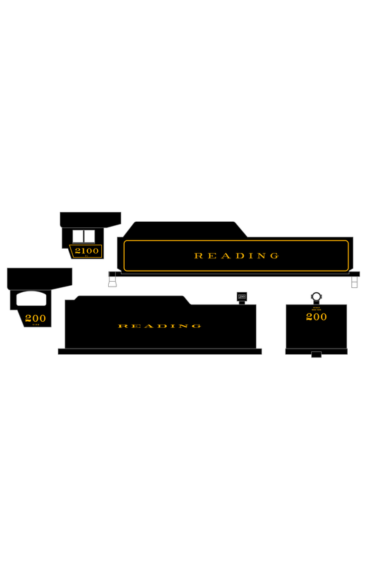 Reading Steam Locomotive Dulux Gold