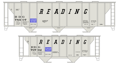 Reading Covered Hopper Black