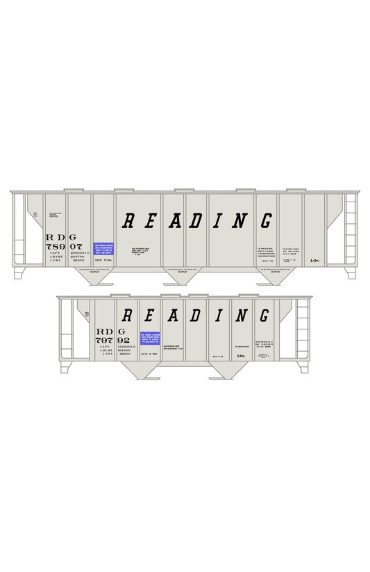 Reading Covered Hopper Black
