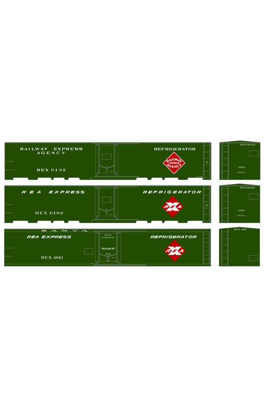 Railway Express Agency Steel Ice Reefer Red and White