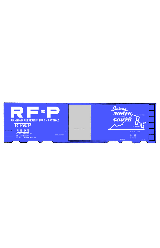 Richmond Fredericksburg & Potomac 40 Boxcar RF&P Virginia Logo 