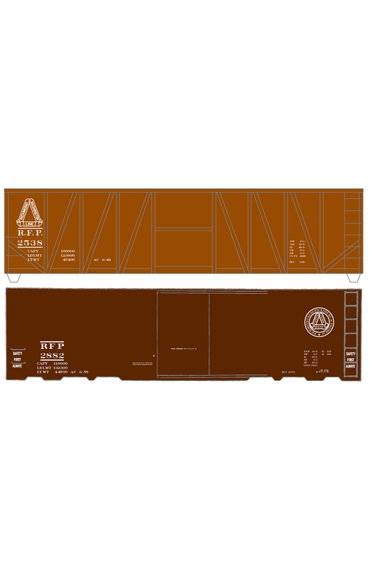 Richmond, Fredericksburg & Potomac 40 Boxcar RF&P Scroll Logos 