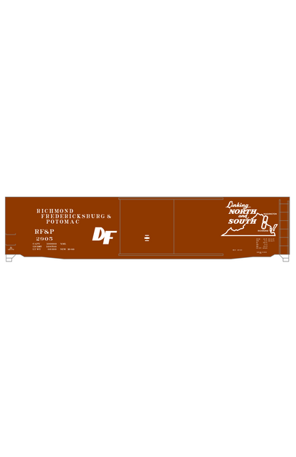 Richmond, Fredericksburg & Potomac 50 Ft Boxcar White RF&P