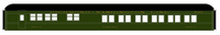 Richmond, Fredericksburg and Potomac Heavyweight Passenger Car Bronze Gold As Built Lettering - Decal