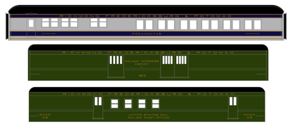 Richmond, Fredericksburg and Potomac Passenger Car Bronze Gold