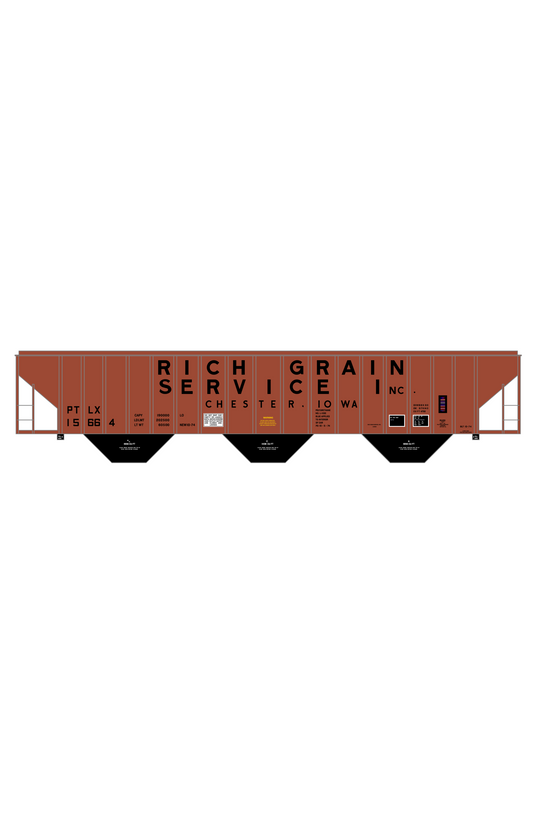Rich Grain Service, Inc. PS-2CD Covered Hopper Black Chester, Iowa