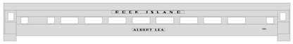 Rock Island Streamlined Passenger Car Black General Service Cars #2