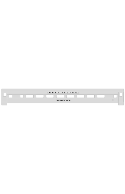 Rock Island Streamlined Passenger Car Black General Service Cars #2