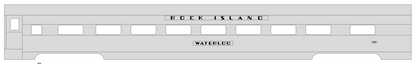 Rock Island Streamlined Passenger Car Black Peoria/Des Moines/Zephyr Rocket