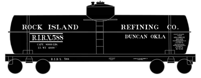 Rock Island Refining Co Duncan Oklahoma Tank Car White