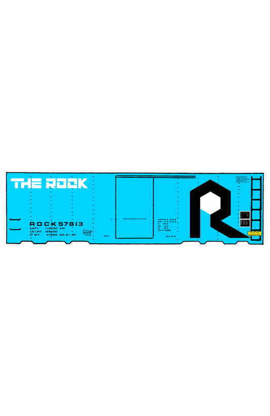 Rock Island 40 Ft Boxcar Black and White The Rock