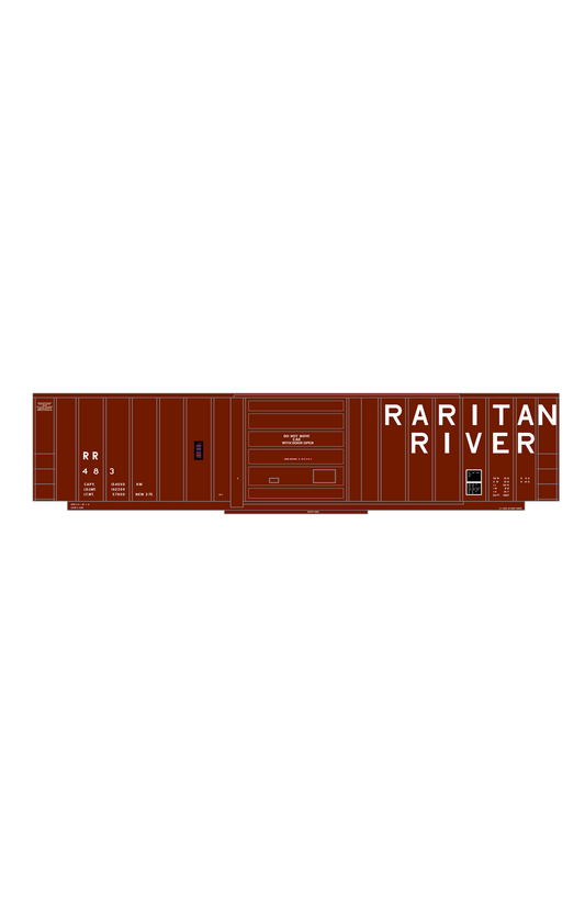 Raritan River 50 Ft Ribbed Boxcar White