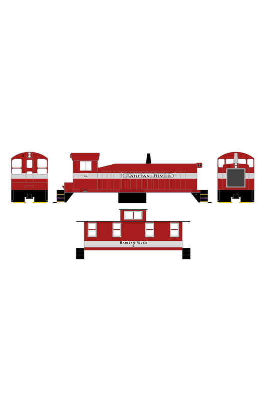 Raritan River Diesel Locomotive and Caboose