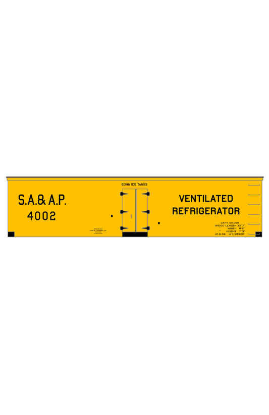 San Antonio and Aransas Pass Bohn Patent Ice Reefer Black