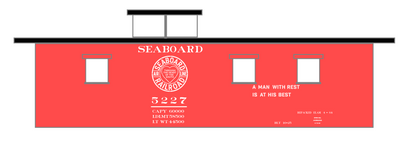 Seaboard Air Line Caboose White