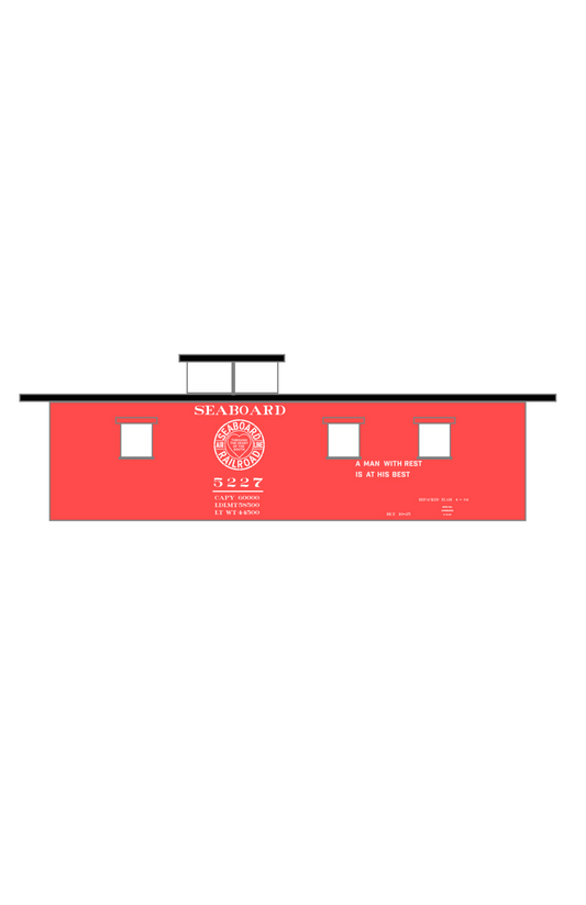 Seaboard Air Line Caboose White
