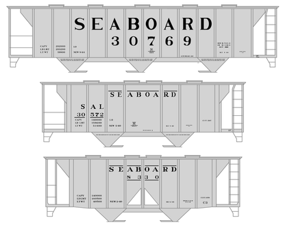 Seaboard Air Line Covered Hopper Black