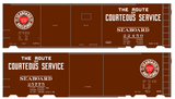 Seaboard Air Line Courteous Service Boxcar White and Red