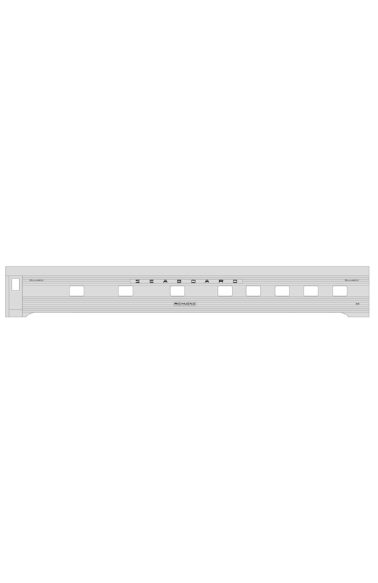 Seaboard Air Line Streamlined Passenger Car Black