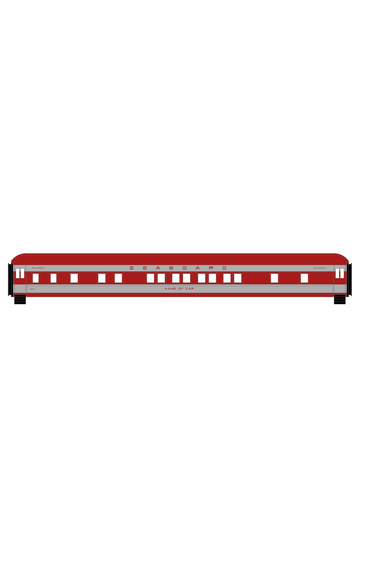Seaboard Air Line Orange Blossom Special Passenger Car Red