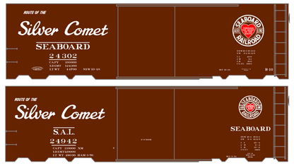 Seaboard Air Line Silver Comet Boxcar White and Red