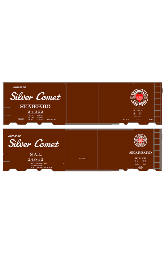 Seaboard Air Line Silver Comet Boxcar White and Red