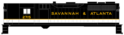 Savannah and Atlanta Diesel Locomotive Gold Southern Scheme