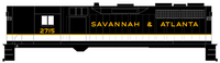 Savannah and Atlanta Diesel Locomotive Gold Southern Scheme - Decal